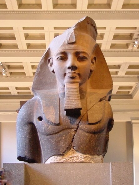 Bust of Rameses the Great in the British Museum London