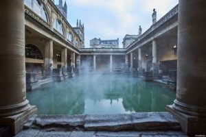 The Roman Baths, Bath, Somerset, England.