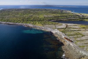 Aerial view of the island of Inishmore